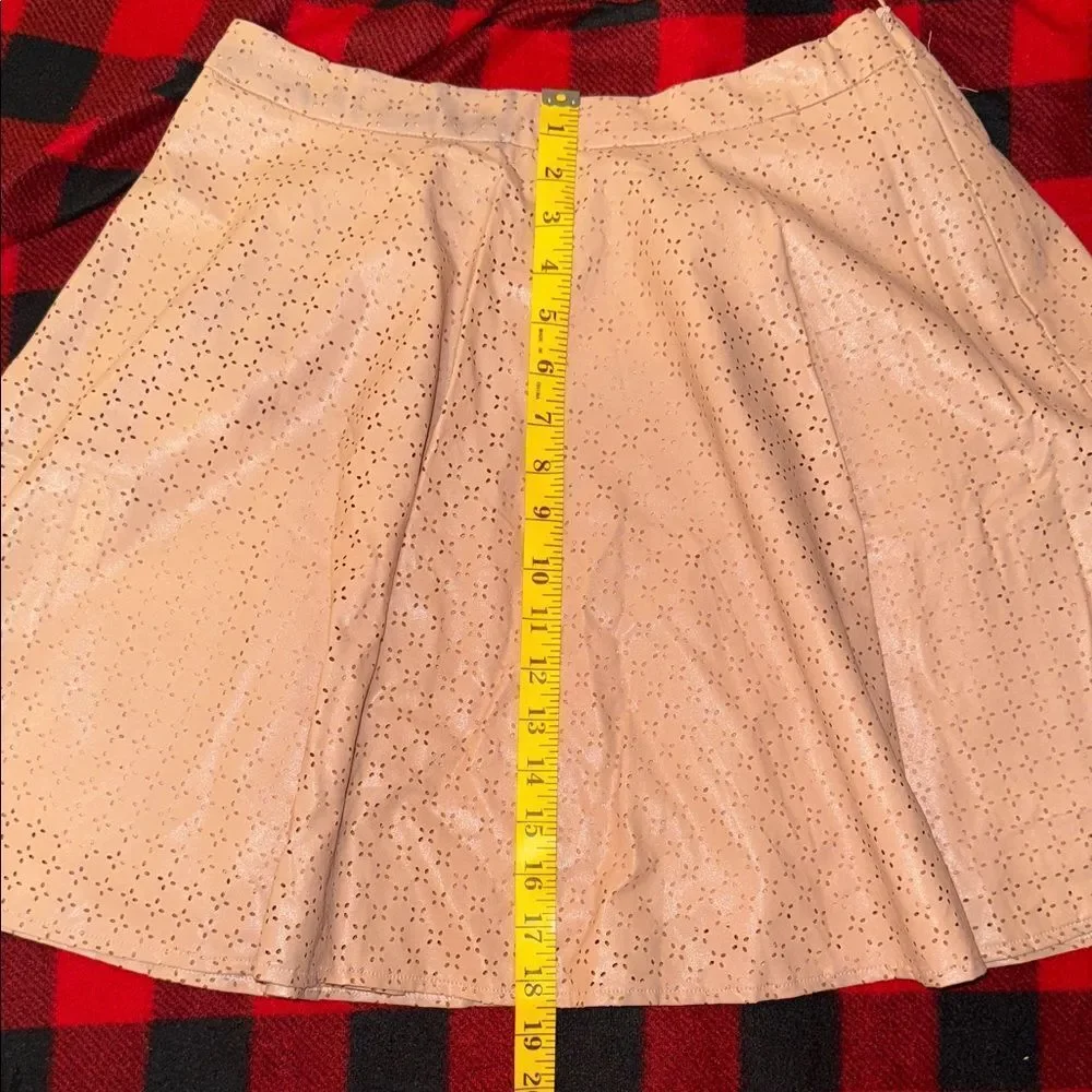 Sunday in Brooklyn Blush Eyelet Skater Skirt